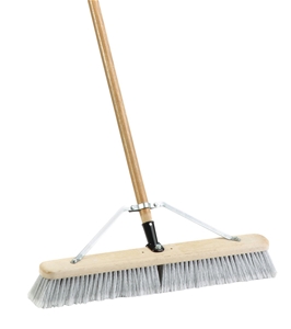 BROOM 24&quot; W/ HANDLE AND BRACE