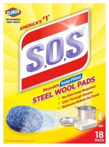 SOS STEEL WOOL PADS 18EA/BX