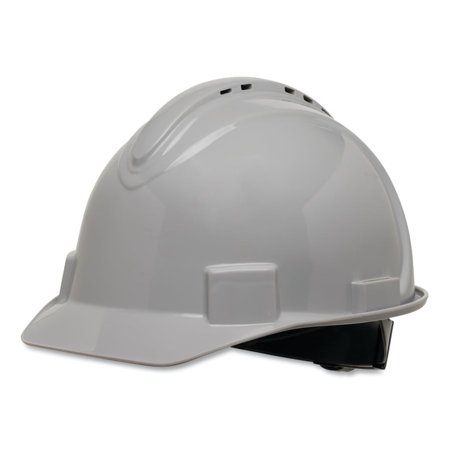 CAP SAFETY GRAY VENTED 4PT  SUSPENSION