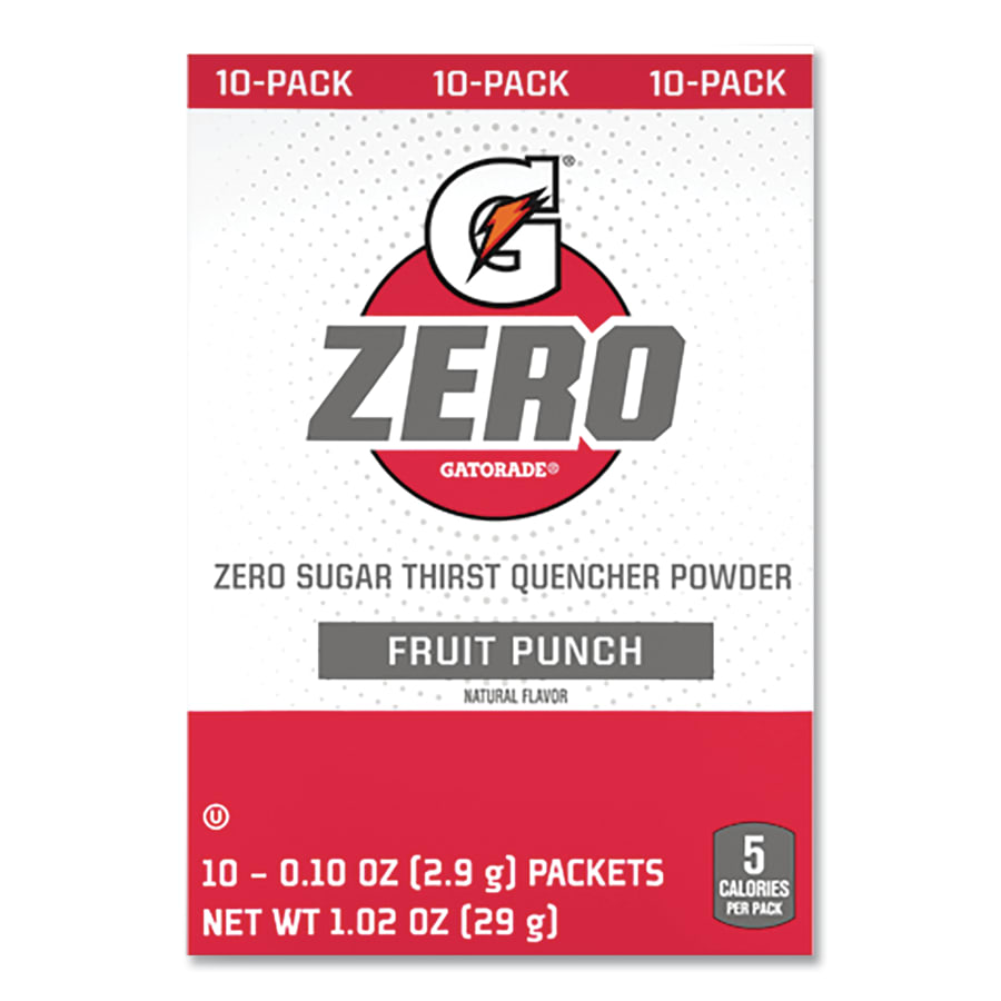 GZERO FRUIT PUNCH SINGLE 
SERVE STICKS 120/CS
