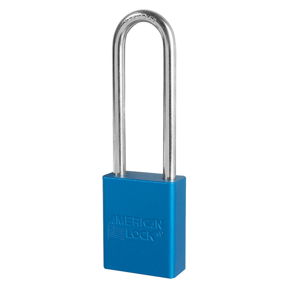A1107 LOCK BLUE KEYED  DIFFERENT 