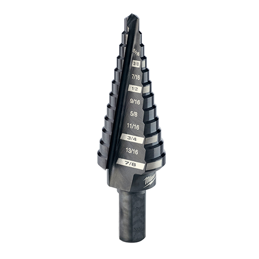 #5 STEP DRILL BIT, 1/4&quot; - 1-3/8&quot; BY 1/8IN