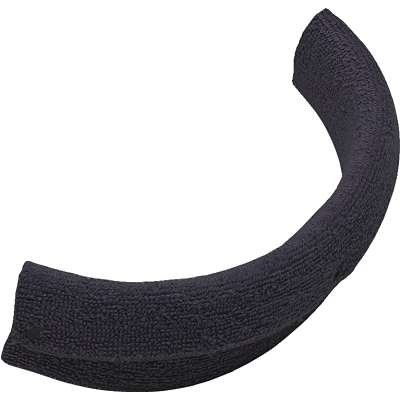 SWEAT BAND TERRY CLOTH FOR HEADGEAR BLACK